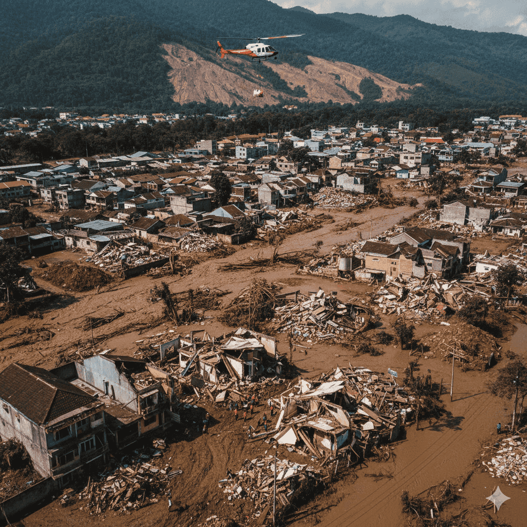 Banjir Dan Longsor Di 21 Wilayah Sumatra Utara, 126 Jiwa Melayang.