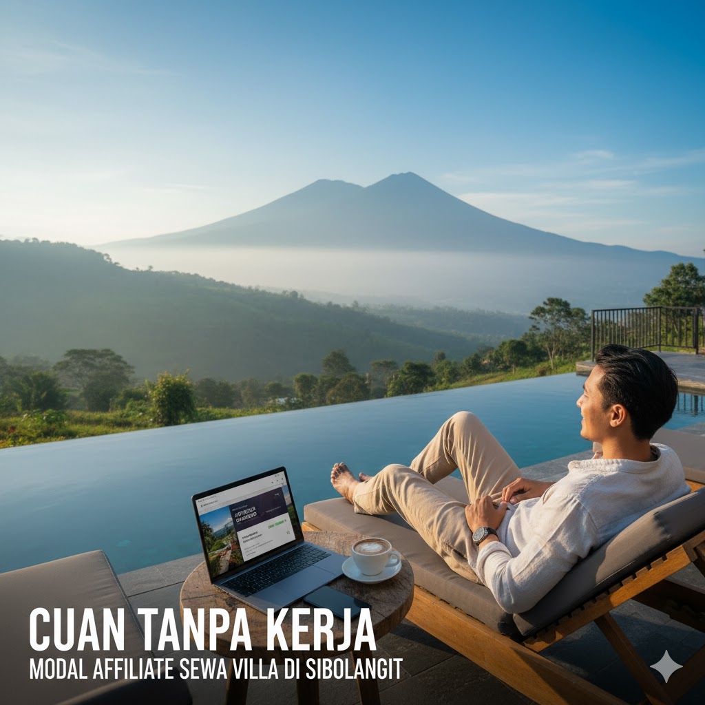 Cuan Tanpa Kerja, Modal Affiliate Sewa Villa Di Sibolangit
